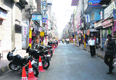 A view of Raghunath Bazar in Jammu. 