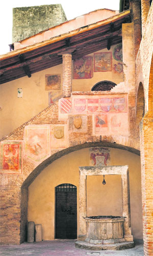 San Gimignano is full of medieval wells