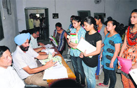 Students were seen flocking to Government Rajindra College in Bathinda last week for admission to various courses.