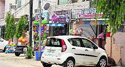 Giving norms the go-by, commercial activity is being carried out in HIG flats on Maharani Jhansi Road in Ludhiana
