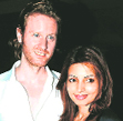 Alex O'Neill with Shama Sikander