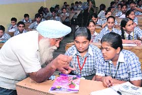 Children at Lord Rama Public School received information about diseases like malaria and dengue from a Health Department official in Bathinda on Monday