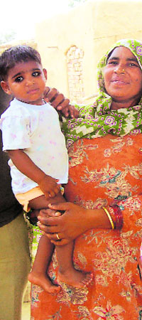 Khushi, the adopted girl with her proud mother Manjit Kaur