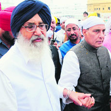 PS Badal & Rajnath Singh