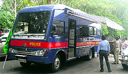 The mobile canteen of the Chandigarh Police