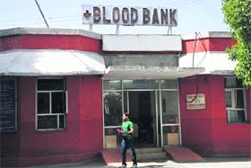 The blood bank at Shri Maharaja Gulab Singh Hospital in Jammu