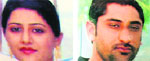 Estranged couple Mandeep Kaur and Harinder Singh