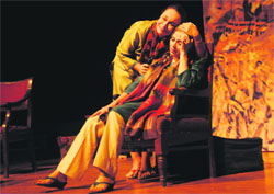 Lillete Dubey and Soni Razdan perform in the play Where did I Leave my Purdah, organised 