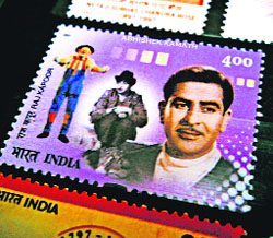 Postage stamps of famous film stars, directors and technicians were issued recently to mark the century of Indian cinema