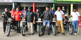 The Royal Enfield riders