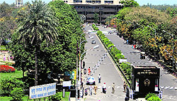 An aerial view of the GNDU in Amritsar