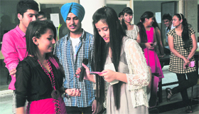 Students during an interactive session at INIFD in Ludhiana.