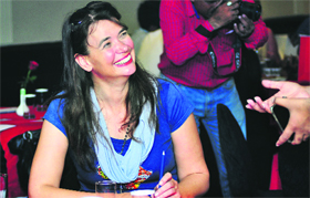 Hanneli Slabber, country manager, South African Tourism, announcing the Learn South Africa training programme in Ludhiana on Monday.