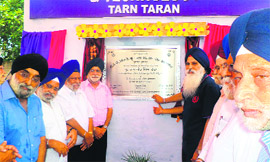 Members of the Chief Khalsa Diwan, Amritsar, inaugurate the institute in Tarn Taran. 