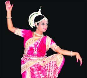 Vani Madhav performs Odissi dance at the Bhaskar Rao Auditorium in the Pracheen Kala Kendra, Sector 35, Chandigarh, on Wednesday