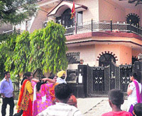 Panic-stricken residents at Green Model Town whose palatial houses are to be acquired by PUDA in Jalandhar. 