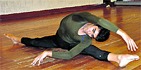 Akshay Sharma demonstrates a few ballet moves