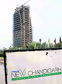 A high-rise coming up in Mullanpur