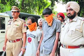 The accused in police custody in Ludhiana on Thursday