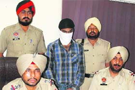The accused in police custody in Ludhiana on Thursday