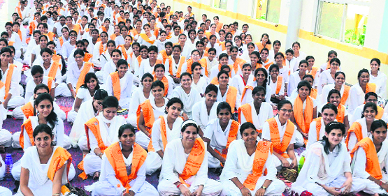 Students attend an orientation function at Dev Sanskriti University in Haridwar on Friday. Tribune photo: Rameshwar Gaur