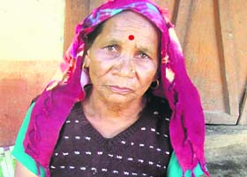 Kamla Bhatt, who was out for a week guiding pilgrims