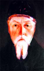 Nicholas Roerich. A portrait by his son, Svetoslav Roerich