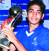 Inder Mohan Singh, who has been selected for International Junior Football Camp to be held in Germany.