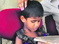 The girl sitting in a police station in Ludhiana