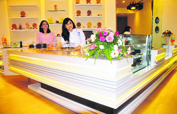 Monica Sood & Gayatri Sood at the newly opened Monicas Kitchen & Kaffe
