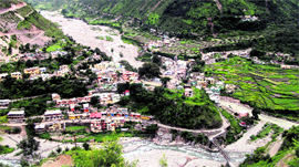 A view of Thatyur, the block headquarters of Jaunpur development region.