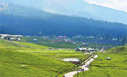 The scenic Gulmarg tourist resort. Photo: Yawar Kabli