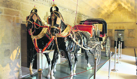 The 1939 custom-made buggy, which formed part of dowry of Shriji Arvind Singh Mewar's late mother
