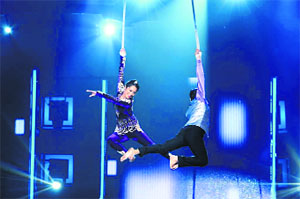 Contestants performing at Indias Dancing Superstar