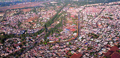 A view of the fast expanding Jammu city.