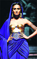 A creation by Suneet Varma, Esha Gupta in Adarsh Gills creation