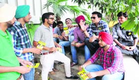 A meeting of SOPU leaders under way on Monday