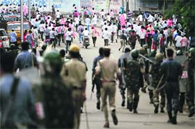 The agitation days: Clashes between the police and protesters have been the hallmark of the Telangana movement in Andhra Pradesh