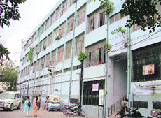 A view of the Ludhiana Municipal Corporation Zone A building near Mata Rani Chowk in Ludhiana. 