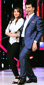 Karan Johar and Madhuri Dixit