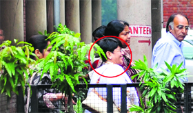 Justice Nirmal Yadav goes to the CBI court for her first appearance before the court in Chandigarh in 2011.