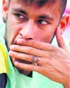 Neymar da Silva Santos Junior during a press conference in Barcelona on Thursday
