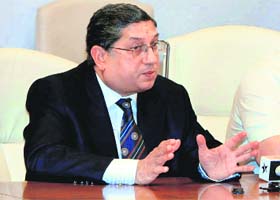 BCCI supremo N Srinivasan is likely to cop legal action if he chairs the BCCI Working Committee meeting in New Delhi today