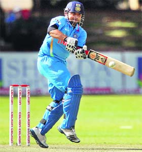 Suresh Raina plays one on the leg side