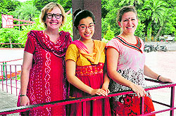 Katheryn Helland, Emily Fong and Carmen Hall 