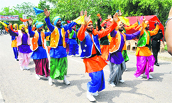 Artistes presented several folk dances at the flagging off of the Raid-De-Himalaya expedition of the Army by Lieutenant General PR Kumar, VSM, General Officer Commanding, 1 Corps, in Bathinda last week.