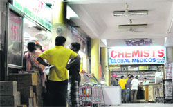 A medical store at the GMCH, Sector 32, Chandigarh.