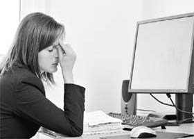 Take frequent breaks as constant eye strain can result in a headache
