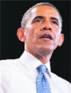 Barack Obama in Phoenix, Arizona, on Tuesday. AFP