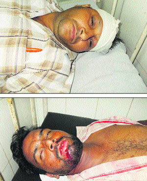 The injured being treated at the Civil Hospital in Phagwara